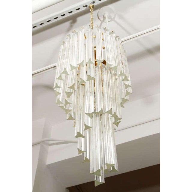 Venini Murano Glass Foyer Chandelier For Sale In New York - Image 6 of 8