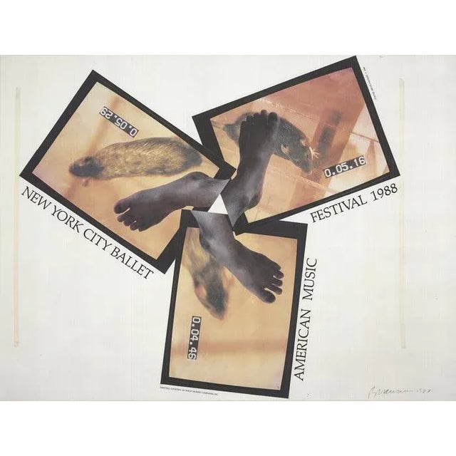 Artist: Bruce Nauman Title: New York City Ballet 1988 Year: 1988 Signed: No Medium: Offset Lithograph Paper Size: 23.5 x...
