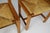 Mid-Century Modern Elm and Rush Dining Chairs attributed to Maison Regain, France, 1960s, Set of 4 For Sale - Image 6 of 14