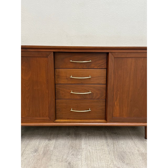Mid Century Modern Walnut Credenza For Sale - Image 9 of 12