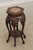 Chinese Chinese Antique Hexagonal Carved Plant Stand With Inlaid Marble Top For Sale - Image 3 of 13
