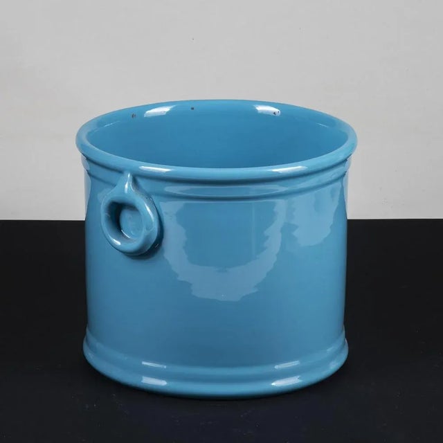 Blue Ceramic Vase from Este Ceramics For Sale - Image 3 of 10