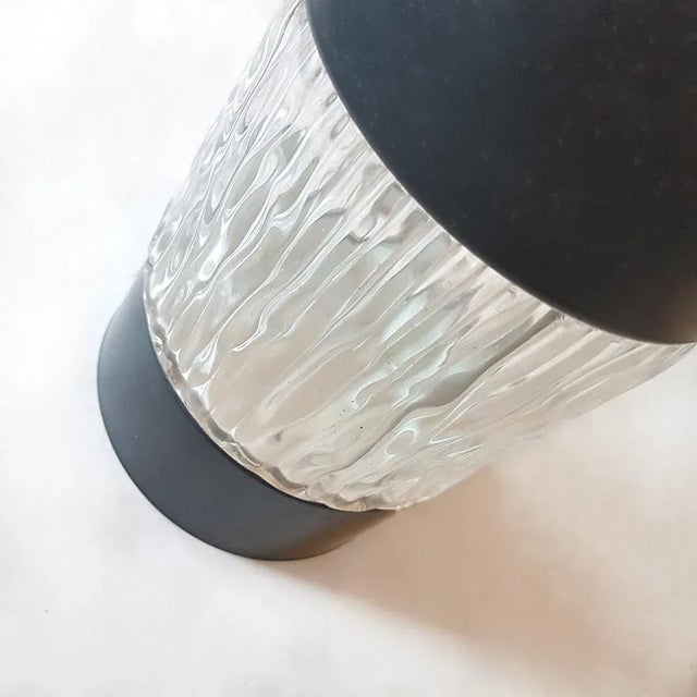 Philips Mid-Century Ice Glass Pendant Lamp from Philips, 1950s For Sale - Image 4 of 5