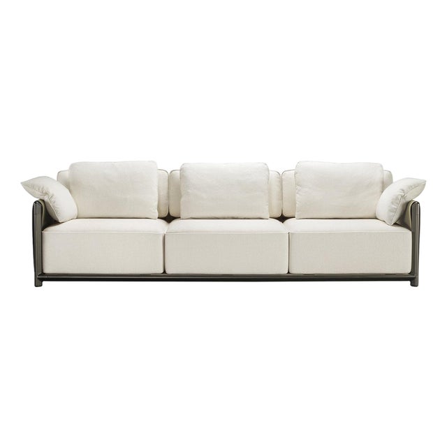 Dodo White Three-Seater Sofa by Stefano Giovannoni For Sale