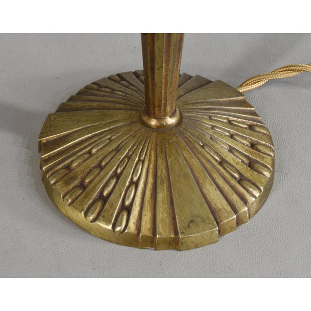 French Art Deco Lamp by Hettier Et Vincent & Muller Freres - 1920s France For Sale - Image 10 of 14