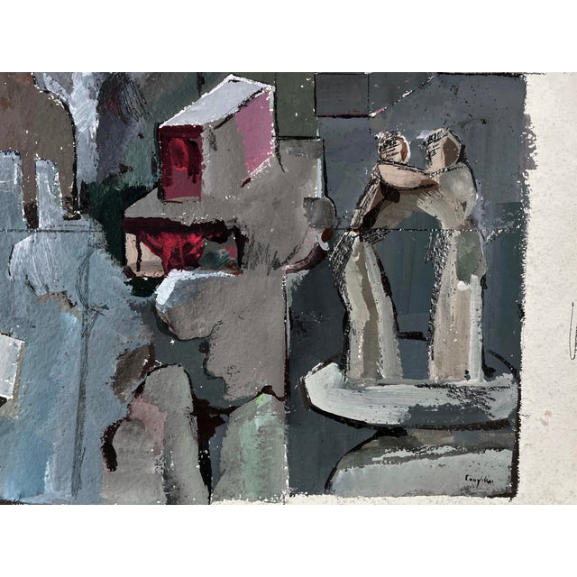 1970s Abstract Figural and Pediments - Two Sided Art - James Coughlin For Sale - Image 5 of 7