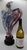 Late 20th Century Susan Gott Abstract Studio Art Glass Sculpture on Ebonized Base 19" For Sale - Image 9 of 9