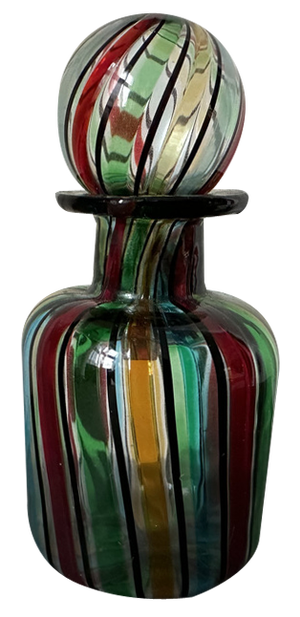 Vintage Italian Murano Glass Perfume Bottle, 1950s