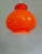 Orange Vintage Orange Opaline Pendant Lights, 1960s, Set of 3 For Sale - Image 8 of 12