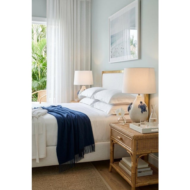 Ceramic Vintage Italian Ceramic Sea Turtle Table Lamp in Blue & White For Sale - Image 7 of 9