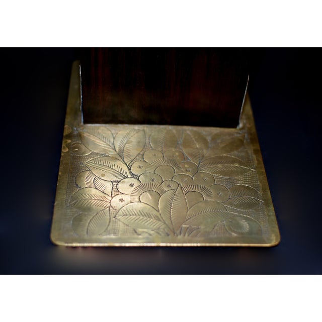 Pair Antique Rosewood Jade Bookends For Sale - Image 14 of 14