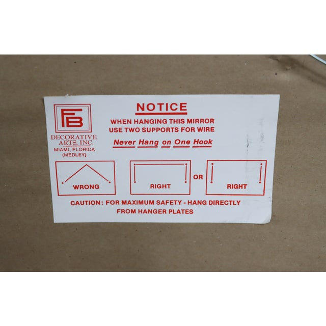 Glass Friedman Brothers Gilded Buffet Mirror For Sale - Image 7 of 7