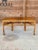 Brown Vintage Bamboo Chinese Style Demi-Lune Center Table With Open Fretwork Design For Sale - Image 8 of 12