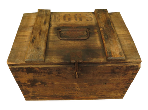 Vintage Wooden Ventilator Patented Egg Crate from Dairy Supply Co., 1890s