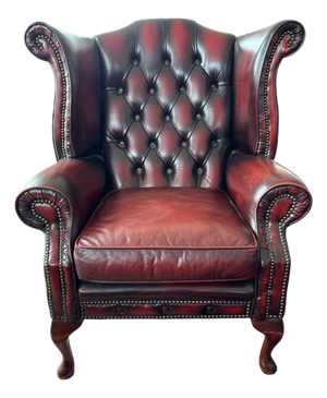 English Chesterfield Wingback Chair