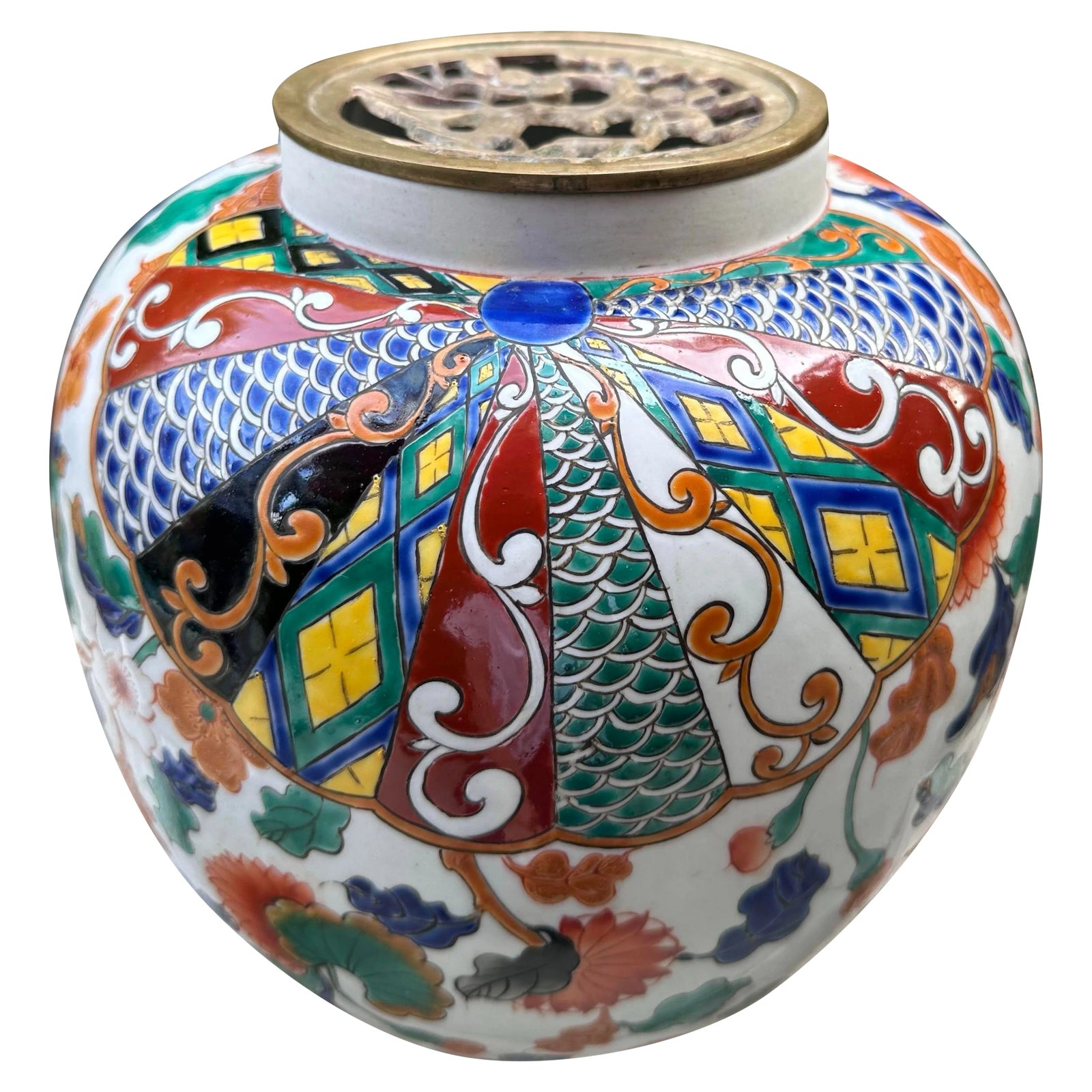 AD1800~ Vase Vintage Japanese 江戸後期_花器_貫入 1940 Vase, Stem Decorative Ceramic Deco Art Japanese Vintage Tall 工芸品