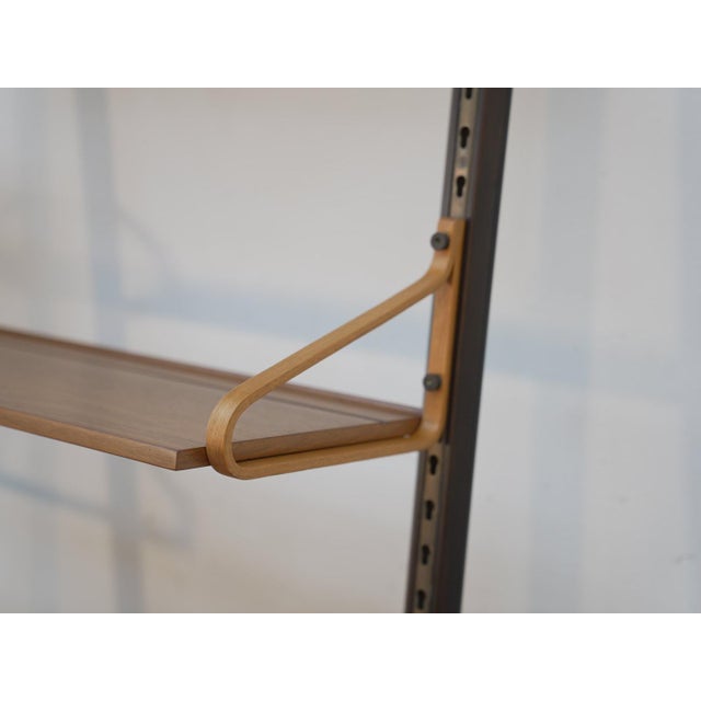 1960s Mid Century Wall Shelf Unit W/ 6 Shelves For Sale - Image 13 of 16