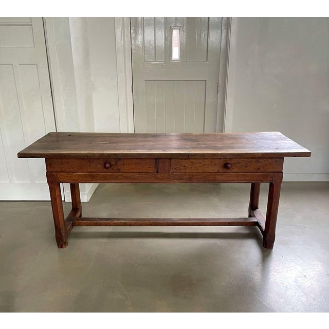 Antique Wooden Farmhouse Table, 1800s For Sale - Image 9 of 9
