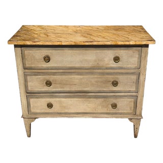 Antique Gustavian Style Swedish Empire Commode Chest of Drawers For Sale