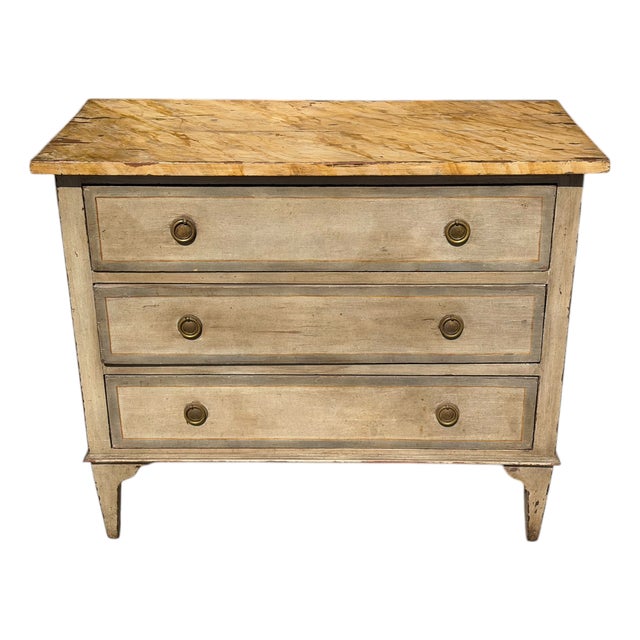 Antique Gustavian Style Swedish Empire Commode Chest of Drawers For Sale