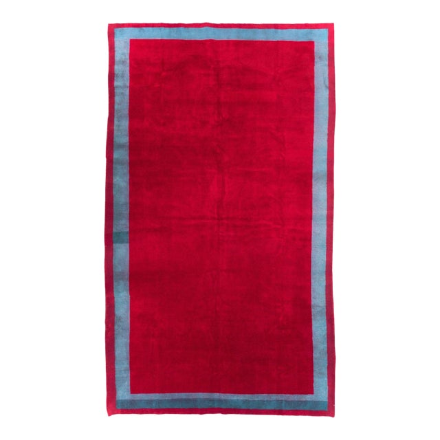 Galerie Shabab Collection Mid-20th Century Handmade Turkish Art Deco Style Room Size Carpet For Sale