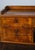 Brown Antique French Burl Walnut Writing Desk With Drawer Gallery & Turned Leg For Sale - Image 8 of 10