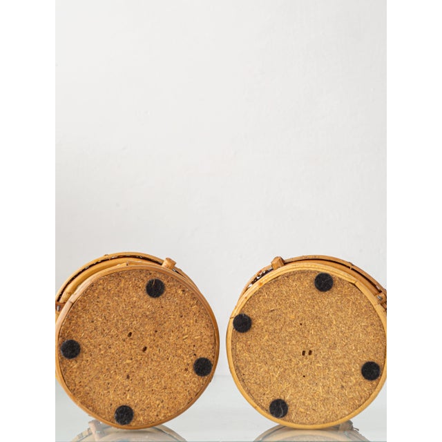French Riviera Bamboo Rattan Table Lamps, 1960s, Set of 2 For Sale - Image 13 of 14