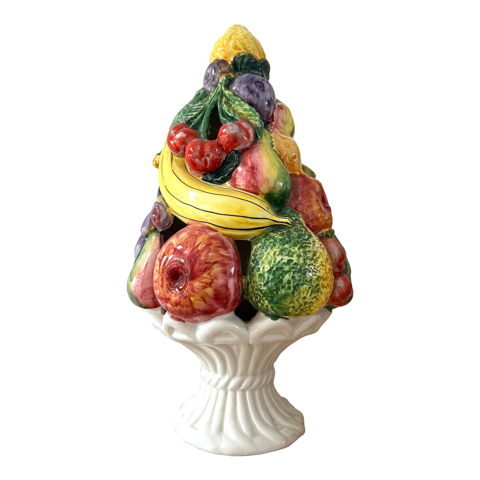Italian Porcelain Fruit Topiary | Chairish