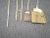 Gold Fp 15 Vintage French Country Gold Fireplace Tools With Four Tools For Sale - Image 8 of 13
