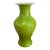 20th Century Chinese Lime Green Crackle Glaze Baluster Vase For Sale