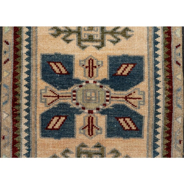 Turkish Mini Rug Oriental Hand Knotted Vintage Rug 1'6" x 3'4" #21105 For Sale - Image 4 of 8
