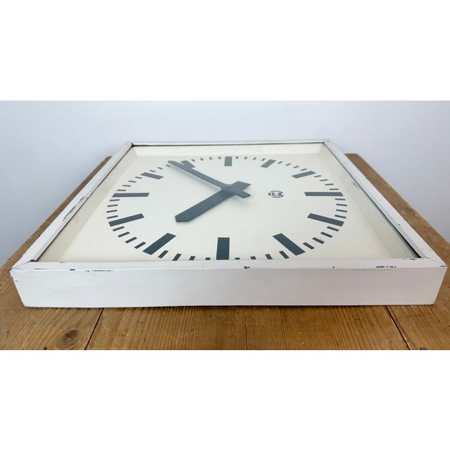 Large Vintage Industrial Station Wall Clock from CTW, 1960s For Sale - Image 15 of 18