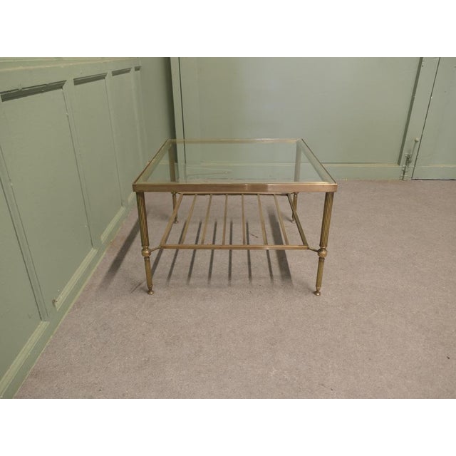 Square Brass Coffee Table, Mid-19th Century For Sale - Image 3 of 8