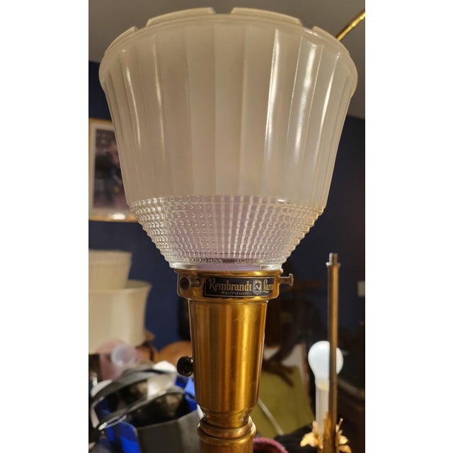 1960s Oversized Rembrandt Reflector Lamps With Metallic Copper Shades For Sale - Image 15 of 15
