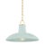 Hudson Valley Lighting Pottersville 18 in. 1 Light Pendant in Aged Brass and Ceramic Moss Crackle Finish For Sale