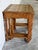 Oak Floral Ceramic Tile-Top Nesting Tables Set of 3 Spindle Legs Traditional Vintage For Sale In Los Angeles - Image 6 of 10