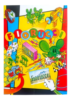 Original Vintage 1981 Fiorucci "Arizona " New Wave Italian Fashion Post Modern Lithograph Print Poster