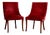 Raspberry Velvet Regency Style Side Chairs - a Pair For Sale