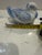 1970s Vintage (2) Blue and White Ducks on a Nest For Sale - Image 5 of 6