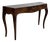 Italian Saber Leg Burlwood Console Table or Writing Desk For Sale