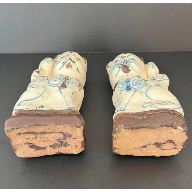 Antique Chinese Glazed Figural Censers - a Pair For Sale - Image 10 of 11