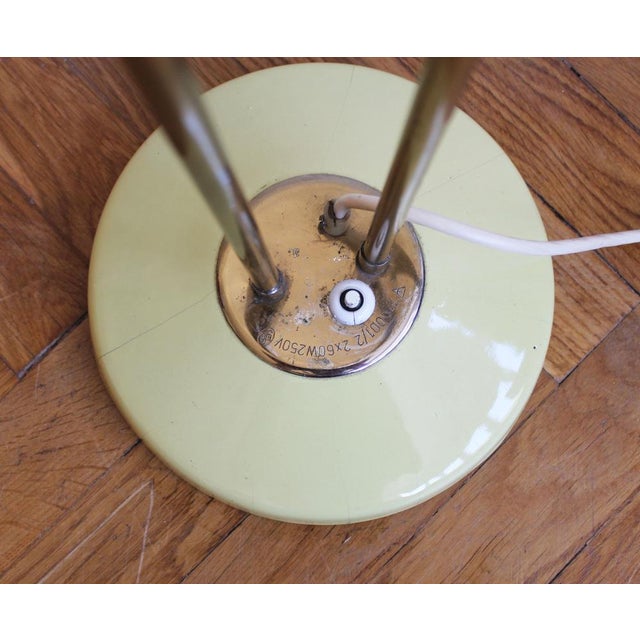 1960s Sculptural Brass and Milk Glass Floor Lamp, Former Czechoslovakia, 1960s For Sale - Image 5 of 15