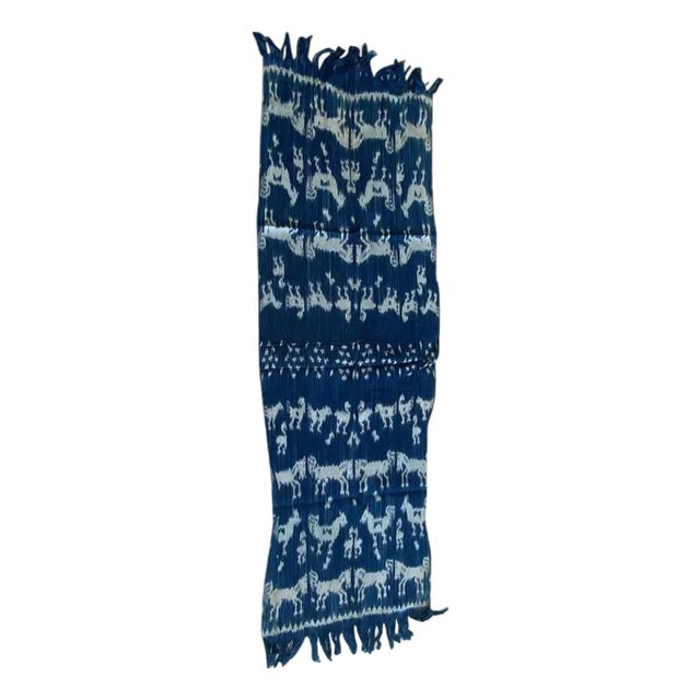 Indigo Cotton Sumba Textile For Sale