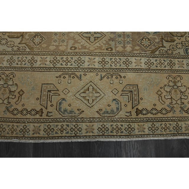 Brown 1970s Vintage Persian Handknotted Wool Brown Oversize Area Rug For Sale - Image 8 of 11