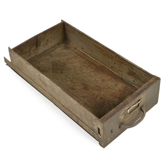 Industrial Style Storage Unit in Patinated Metal with 40 Drawers For Sale - Image 4 of 8