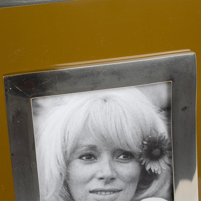 Mid-Century Modernist Lucite and Metal Picture Frame, 1970s For Sale - Image 10 of 10