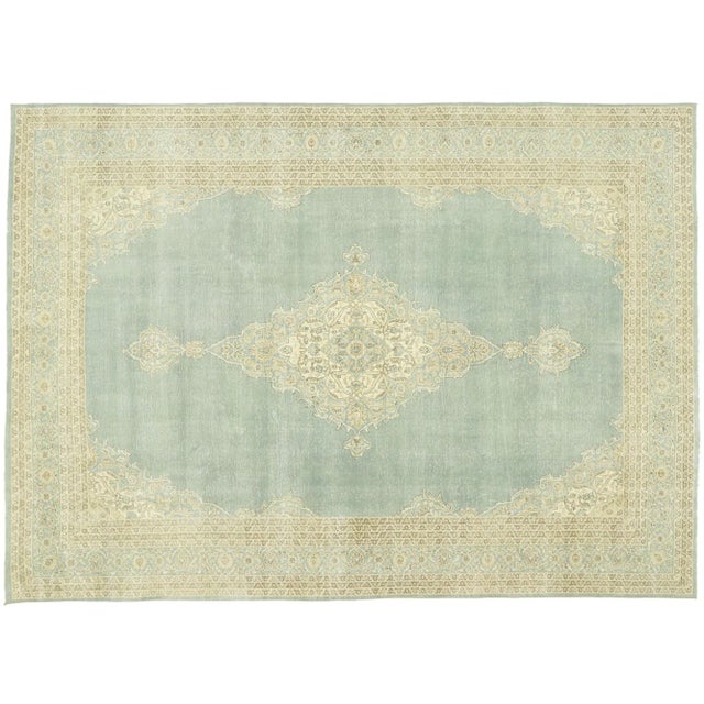 Mid 20th Century Vintage Turkish Sivas Rug - 09'00 x 12'08 For Sale - Image 9 of 10