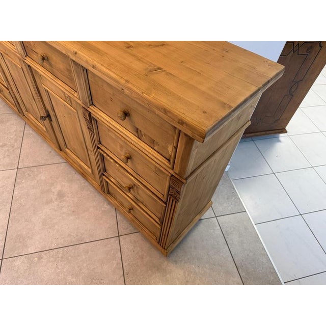 Wood Antique Apothecary Chest of 8 Drawers in Wood For Sale - Image 7 of 15