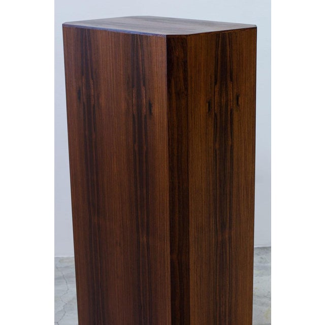 Wood Danish Rosewood Pedestal from Ordupgaard Museum For Sale - Image 7 of 12