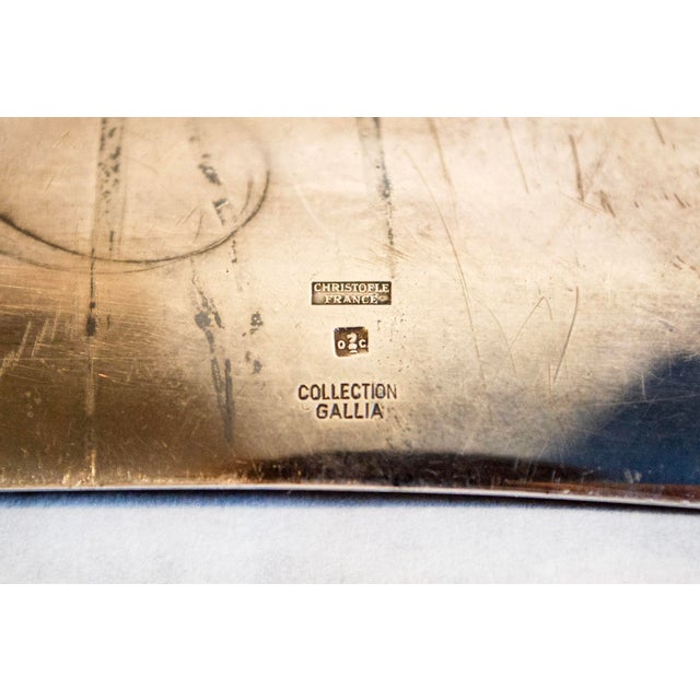 Vintage Gallia Silver-Plated Metal Pocket Emptier from Christofle, France, 1950 For Sale - Image 4 of 5